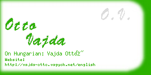 otto vajda business card